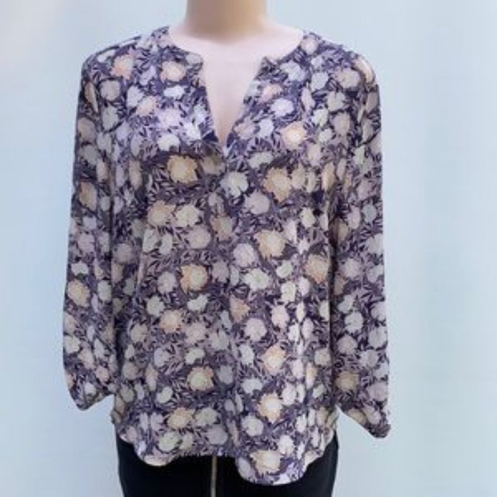 Daniel Rainn Koda Split Neck Blouse